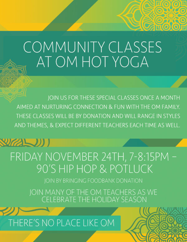 Om Hot Yoga  Located in Edmonton, Alberta